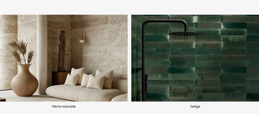 Pierre naturelle et zellige