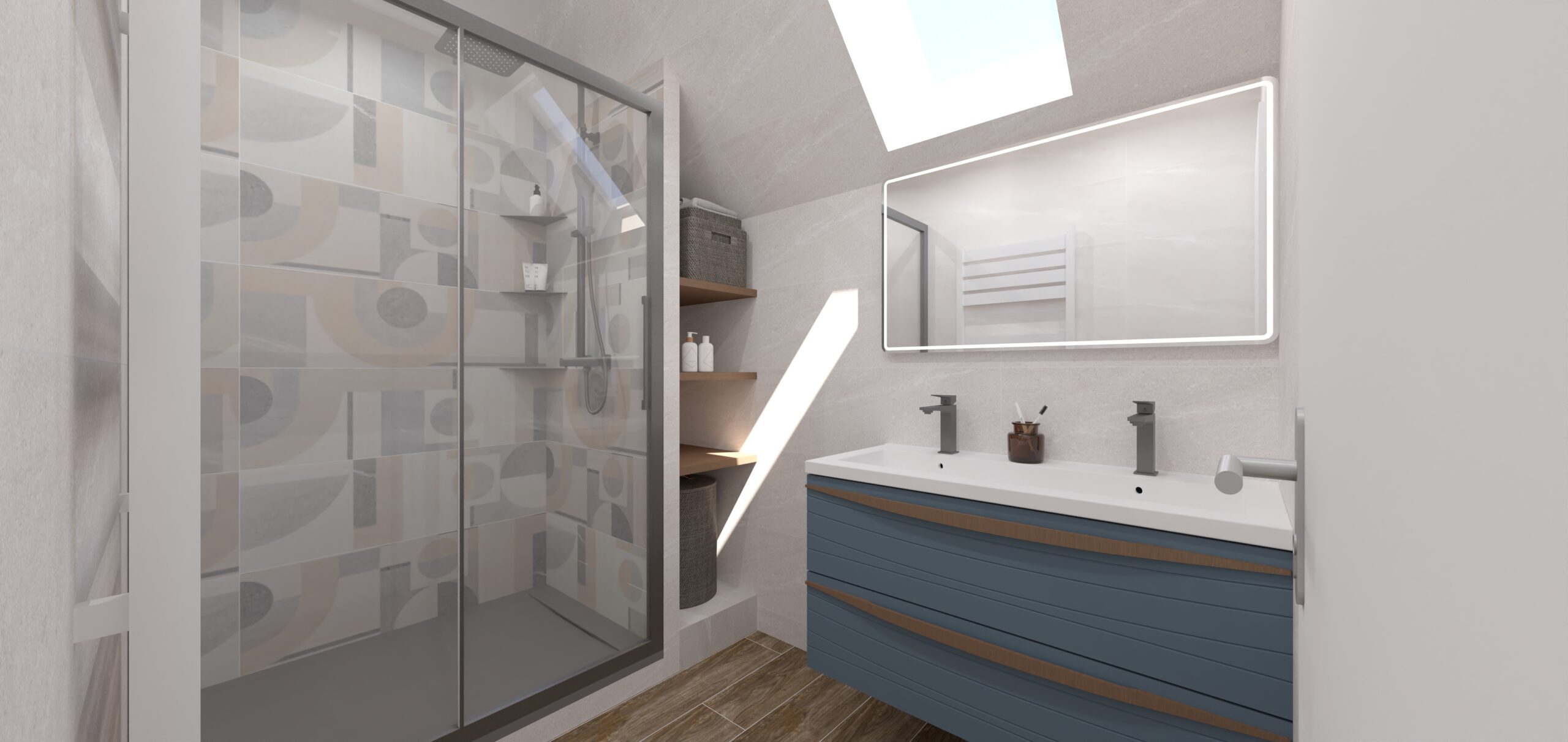 Conception 3D de la salle de bain